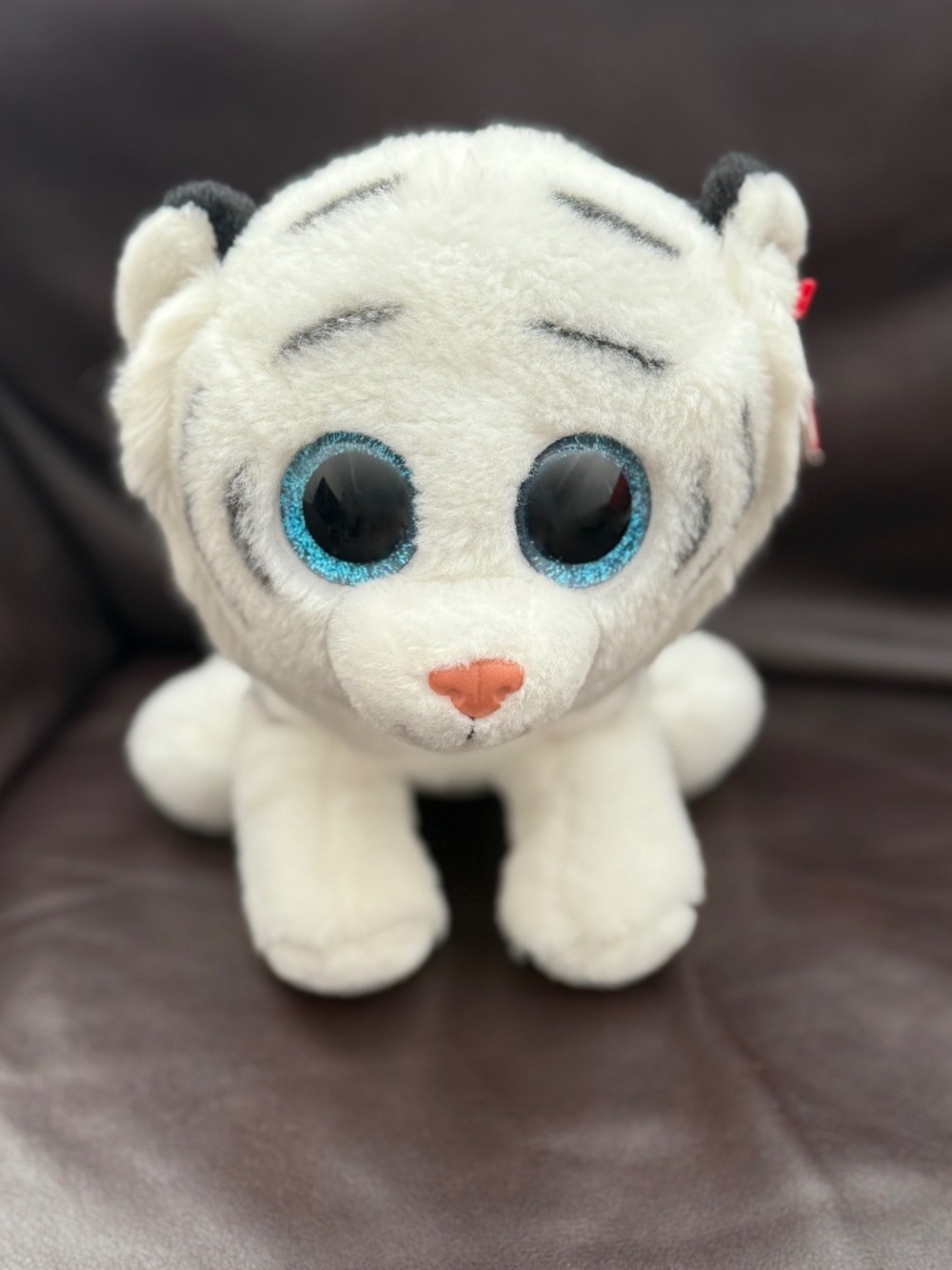 NWT TY Classic Tundra White Tiger 10.5" Plush Stuffed Animal Toy
